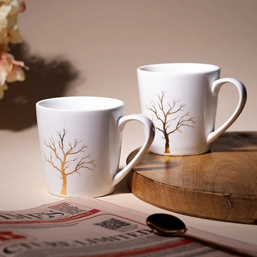 Exquisite White Porcelain Cup (Set of 2)