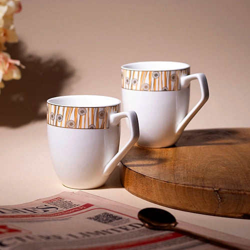 Opulent Gold Printed Tea Cup (Set of 2)