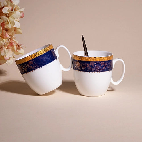 Regal Blue & Gold Tea Cup (Set of 2)