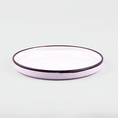 Incredible Ivory Ceramic Snack Plates Set of 4 (9 inch)