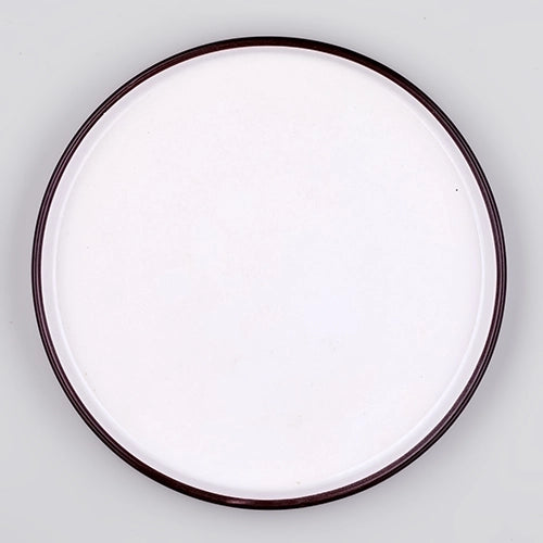 Incredible Ivory Ceramic Snack Plates Set of 2 (9 inch)