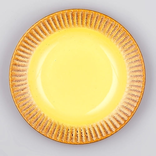 Pastel Yellow Ceramic Pasta Plate Set of 6 (10 inch)