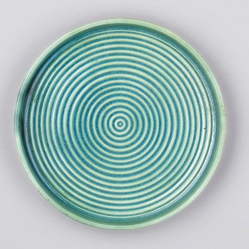 Radiant Spherical Ceramic Snack Plates Set of 4 (9 inch)