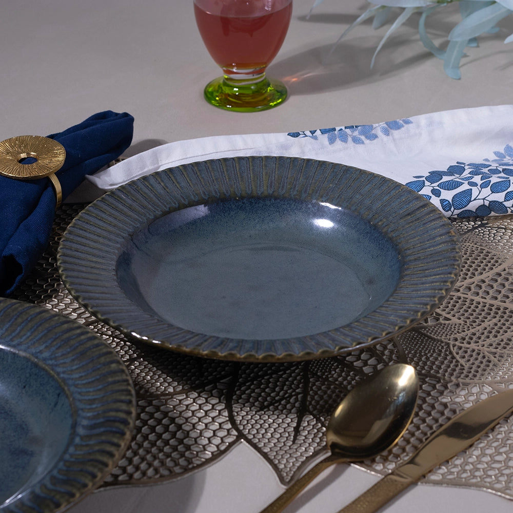 Luxe Ceramic Pasta & Snack Plate Set of 4 (9.5 inch)