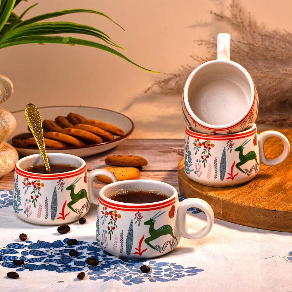 Forest Theme Tea Cup (Set of 4)