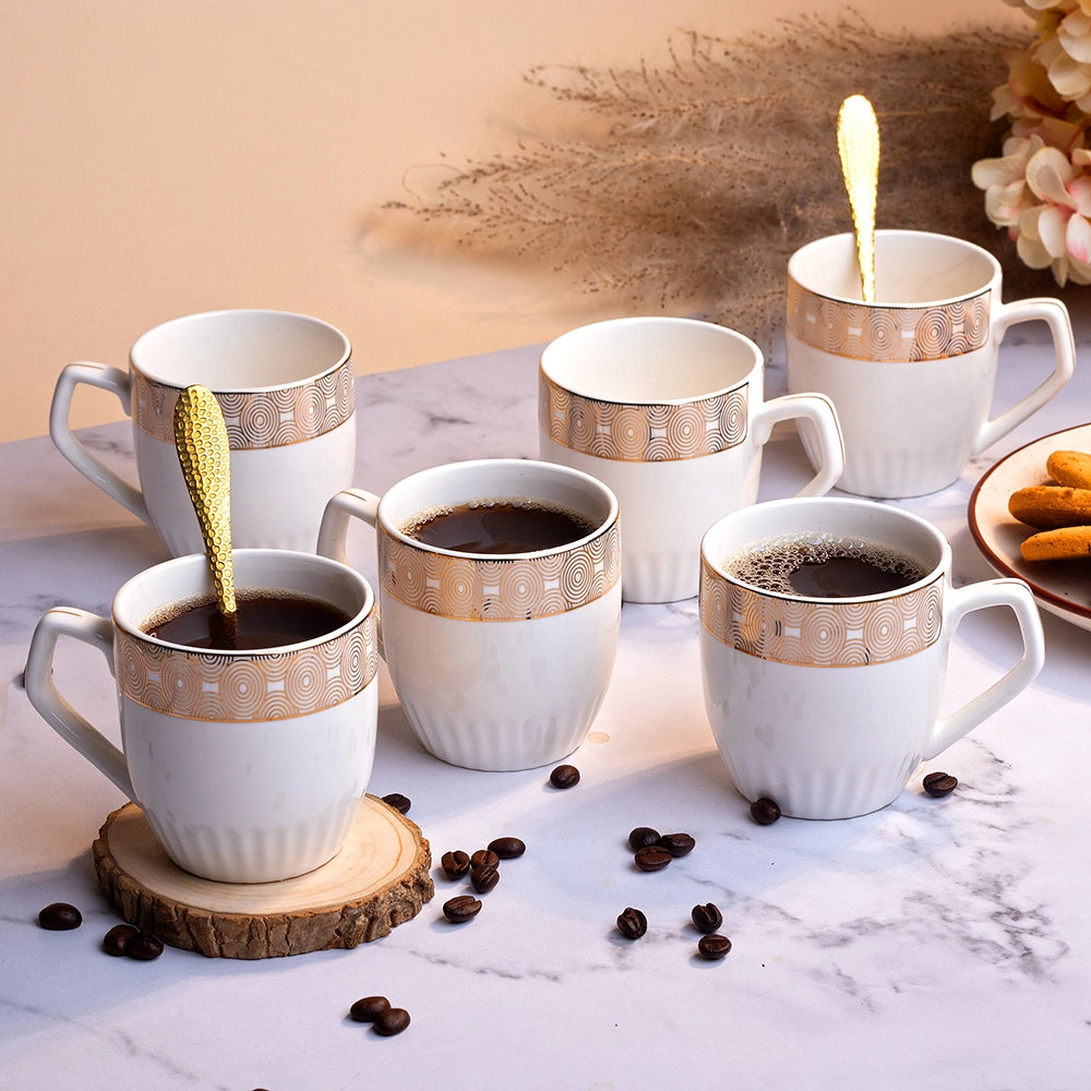 Classic White Tea Cup (Set of 6)