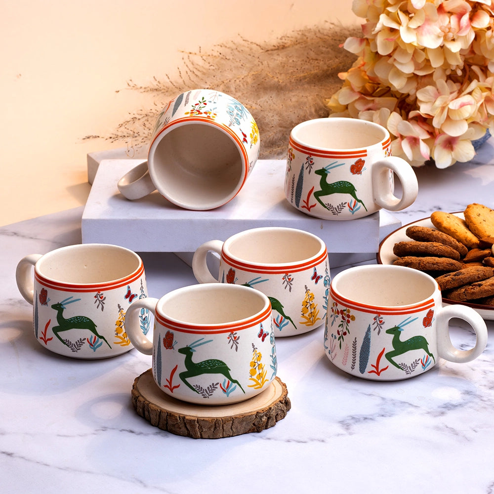 Forest Theme Tea Cup (Set of 6)