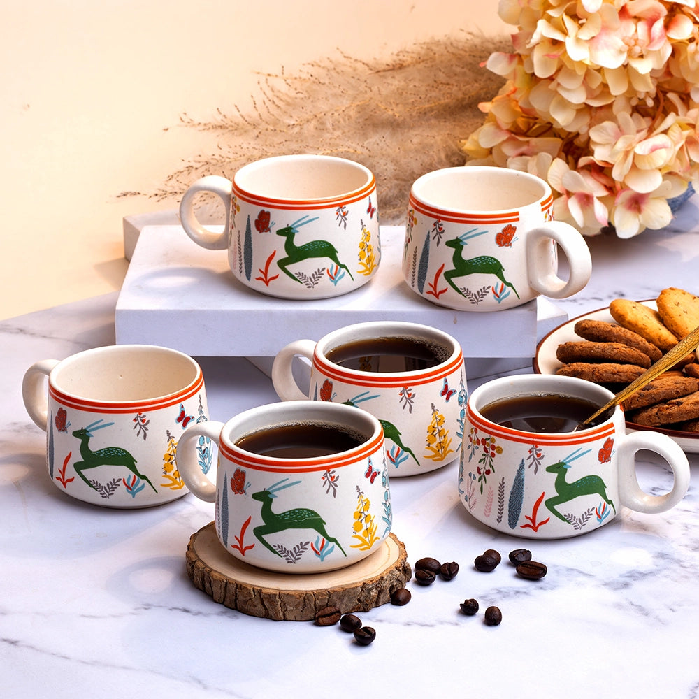 Forest Theme Tea Cup (Set of 6)