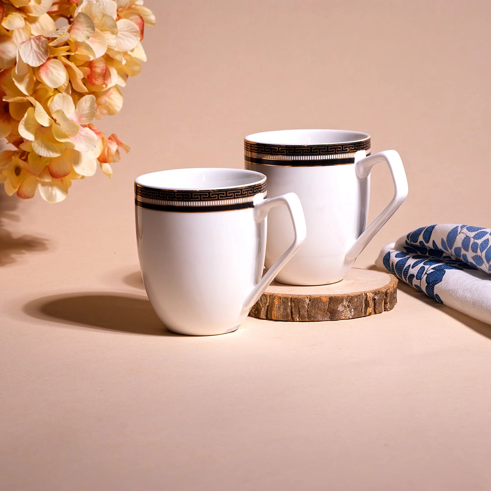 Classic White Ceramic Cup (Set of 2)