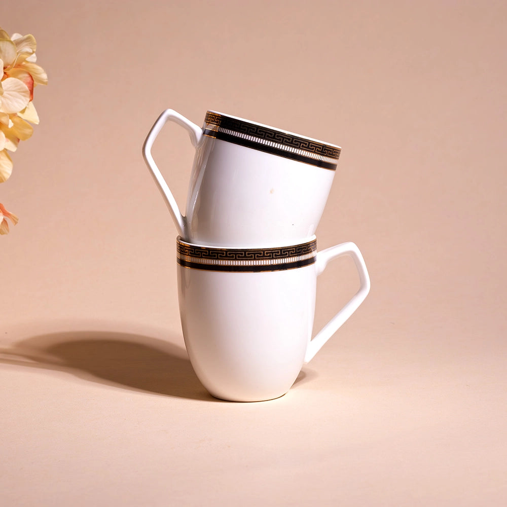 Classic White Ceramic Cup (Set of 2)