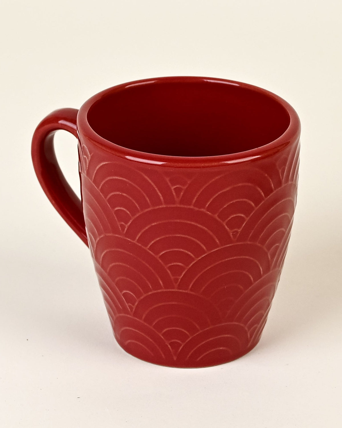 Scarlet Red Solid Ceramic Coffee Mug