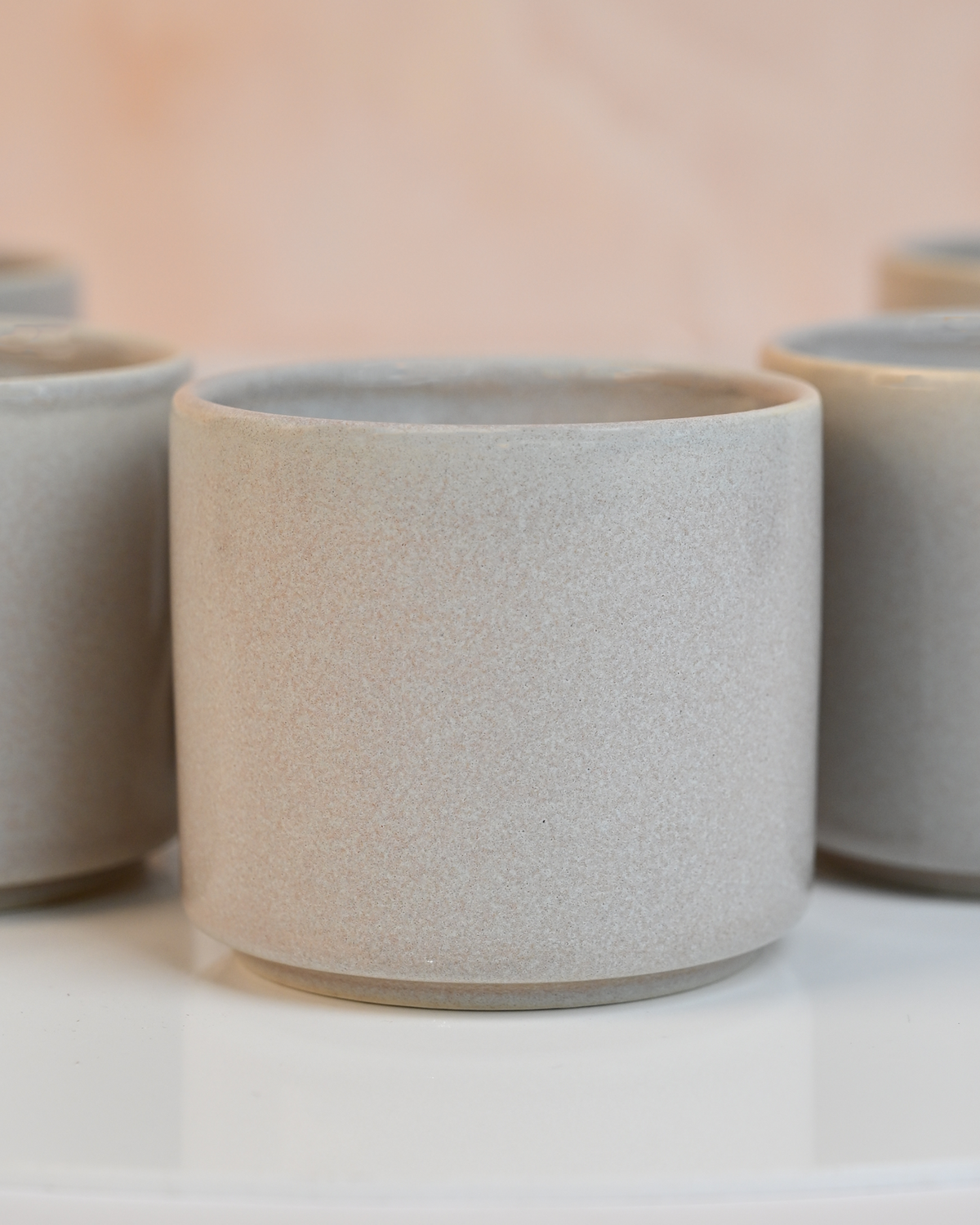 Silver Lustrous New Bone China Tea Cups Set of 4