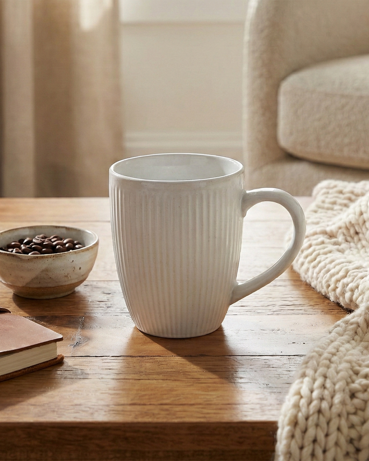 Snow White Ceramic Coffee Mug