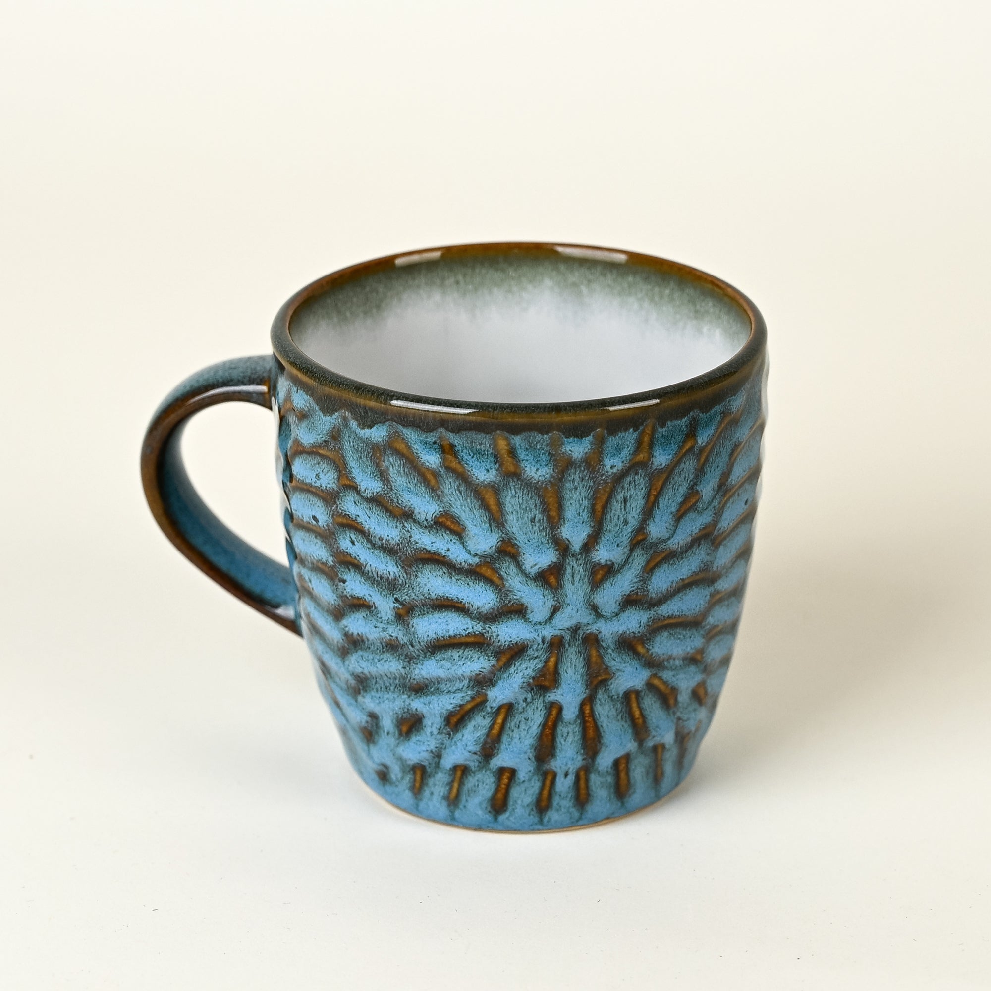Uranian Blue Ceramic Tea Cup