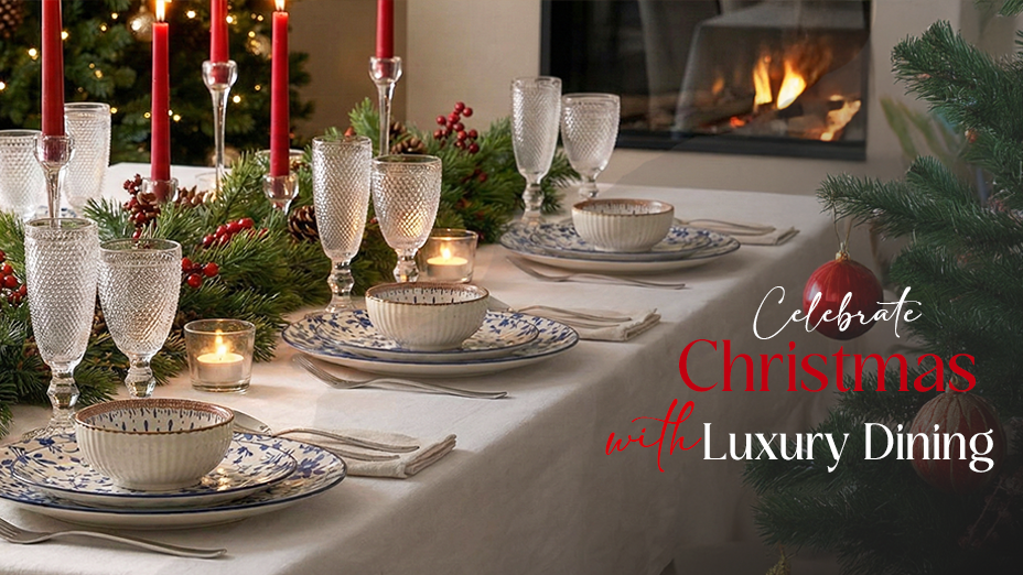 How to Create a Beautiful Christmas Luxury Dining Setup at Home