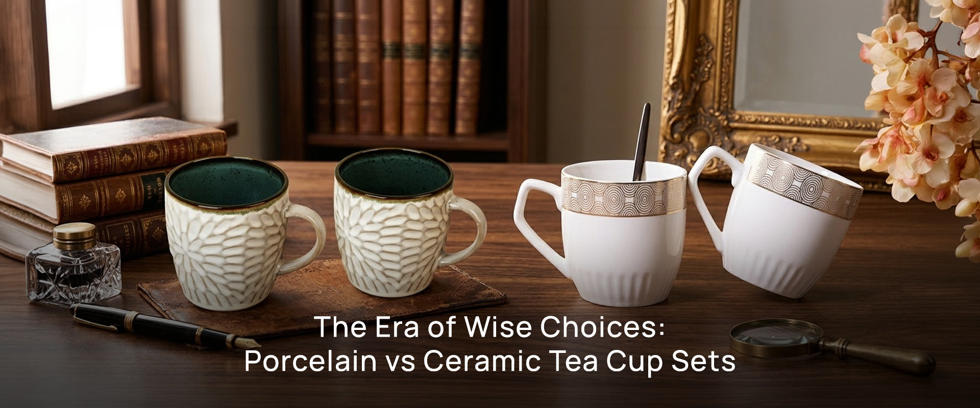 Ceramic Tea Cup Set vs Porcelain Tea Cup Set