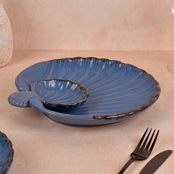 Subtle Blue Serving Platter