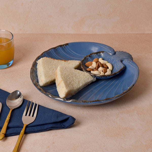 Subtle Blue Serving Platter