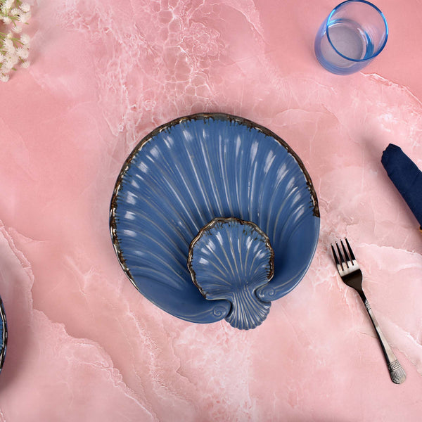 Subtle Blue Serving Platter