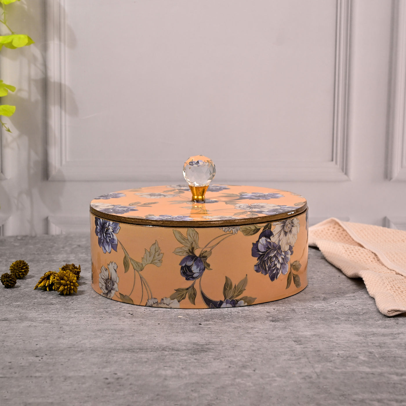 Rustic Charm Natural Wood Storage Box