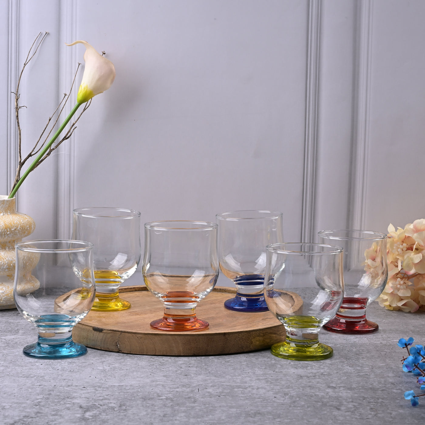 Crystal Clear Color Pop Goblet (Set of 6)