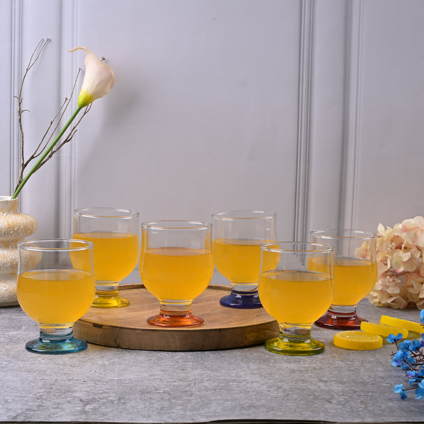 Crystal Clear Color Pop Goblet (Set of 6)