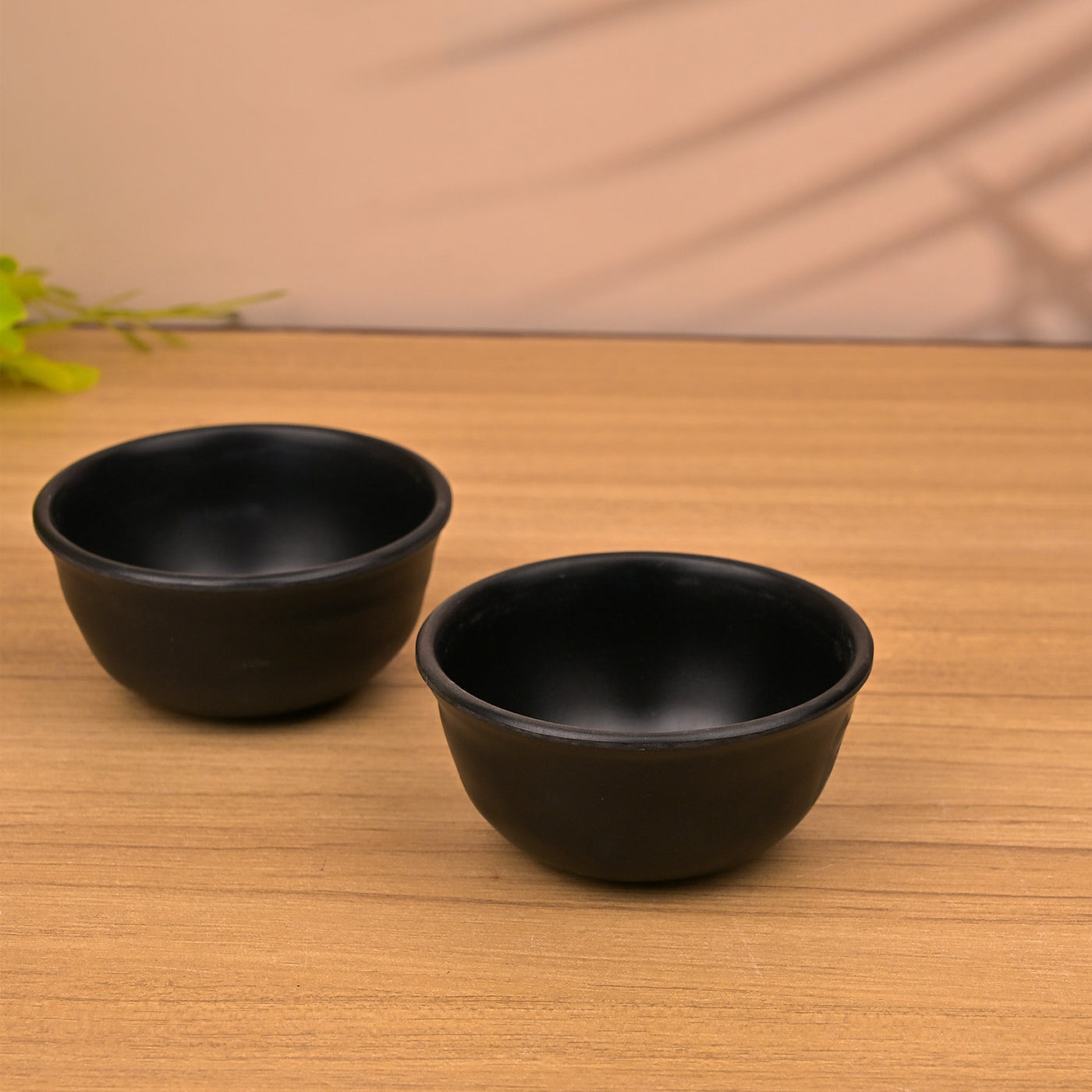 Midnight Black Melamine Bowl Sets