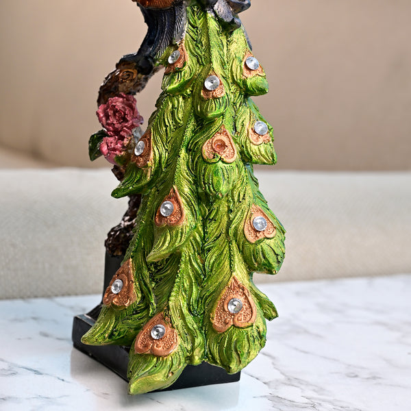 Royal Elegance Peacock Statue