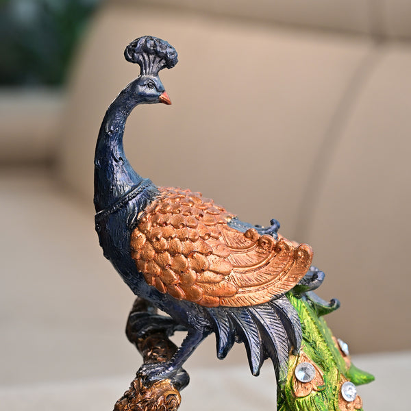 Royal Elegance Peacock Statue