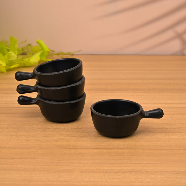Chic & Sleek Black Mini Dip Bowl (Set of 2)