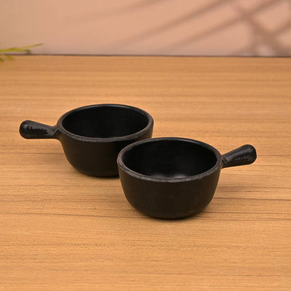 Chic & Sleek Black Mini Dip Bowl (Set of 2)