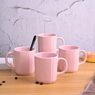 Light Pink Ceramic Coffee Mug Set of 4