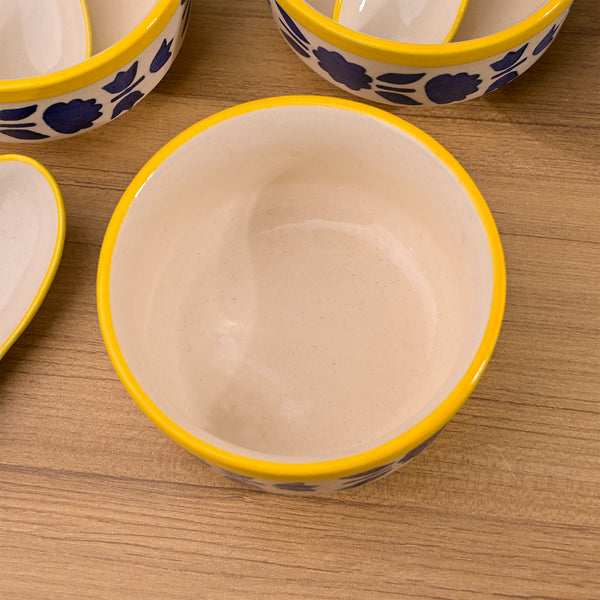 Blue Soup Bowl with Spoon (Set of 2)