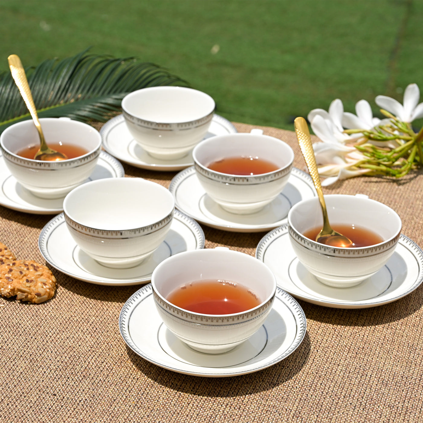 Rumi: Minimal New Fine Bone China Cup Set (Set of 6)