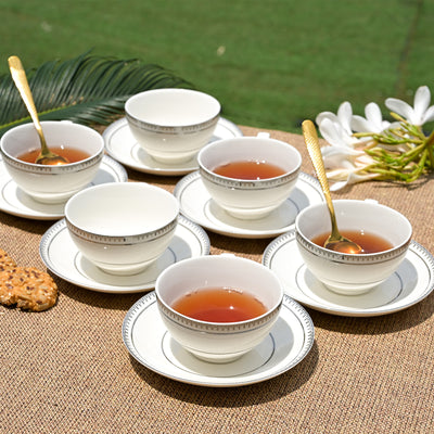 Rumi: Minimal New Fine Bone China Cup Set (Set of 6)