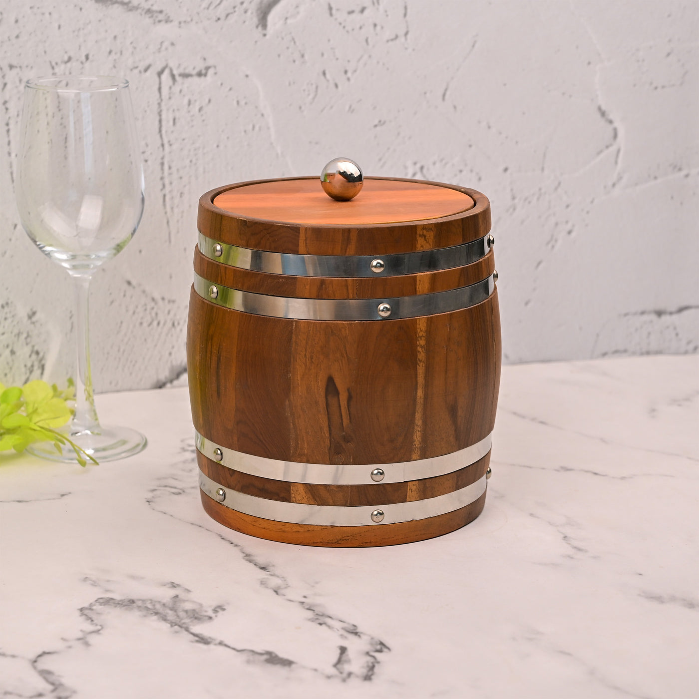 Rustic Wooden Ice Bucket