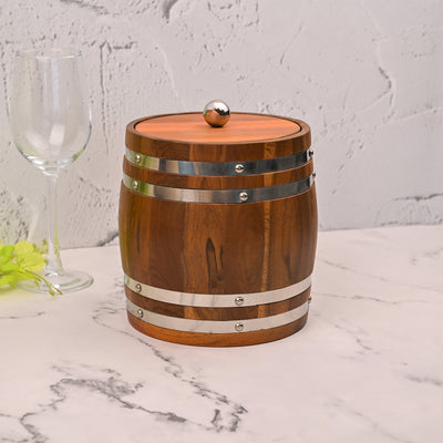 Rustic Wooden Ice Bucket