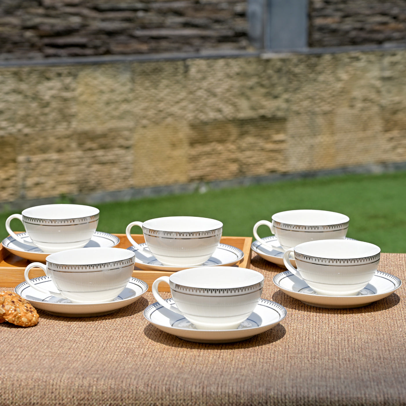 Rumi: Minimal New Fine Bone China Cup Set (Set of 6)