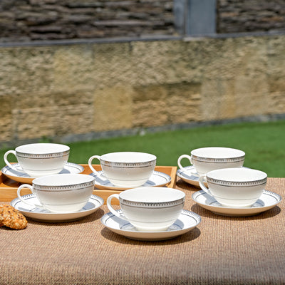Rumi: Minimal New Fine Bone China Cup Set (Set of 6)