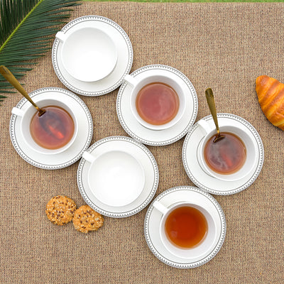 Rumi: Minimal New Fine Bone China Cup Set (Set of 6)