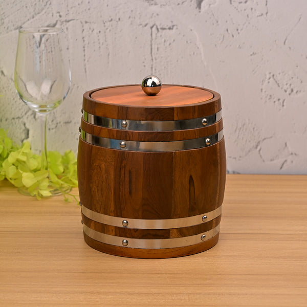 Rustic Wooden Ice Bucket