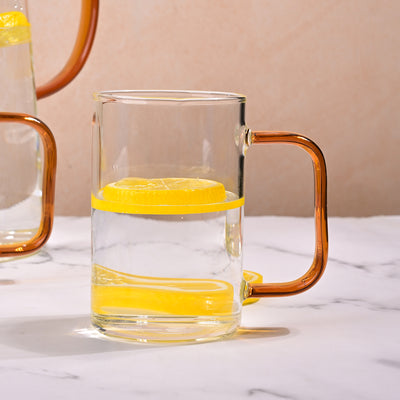 Elegant Glass Pitcher and Mug Set