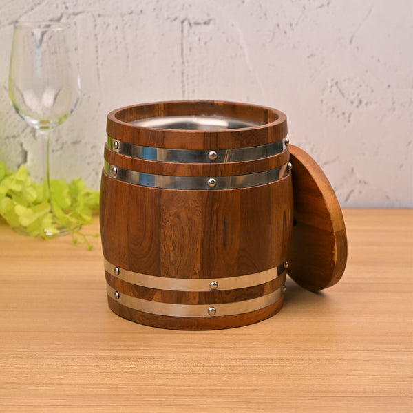 Rustic Wooden Ice Bucket