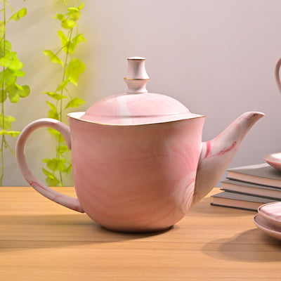Faded Pink Tea Kettle Set on Table – Kairaus