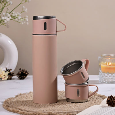 Opulent Stainless Steel Thermos Flask Set
