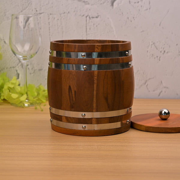 Rustic Wooden Ice Bucket
