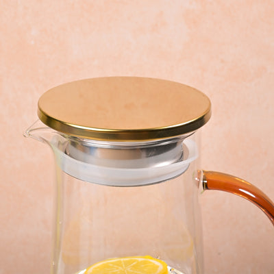 Elegant Glass Pitcher and Mug Set