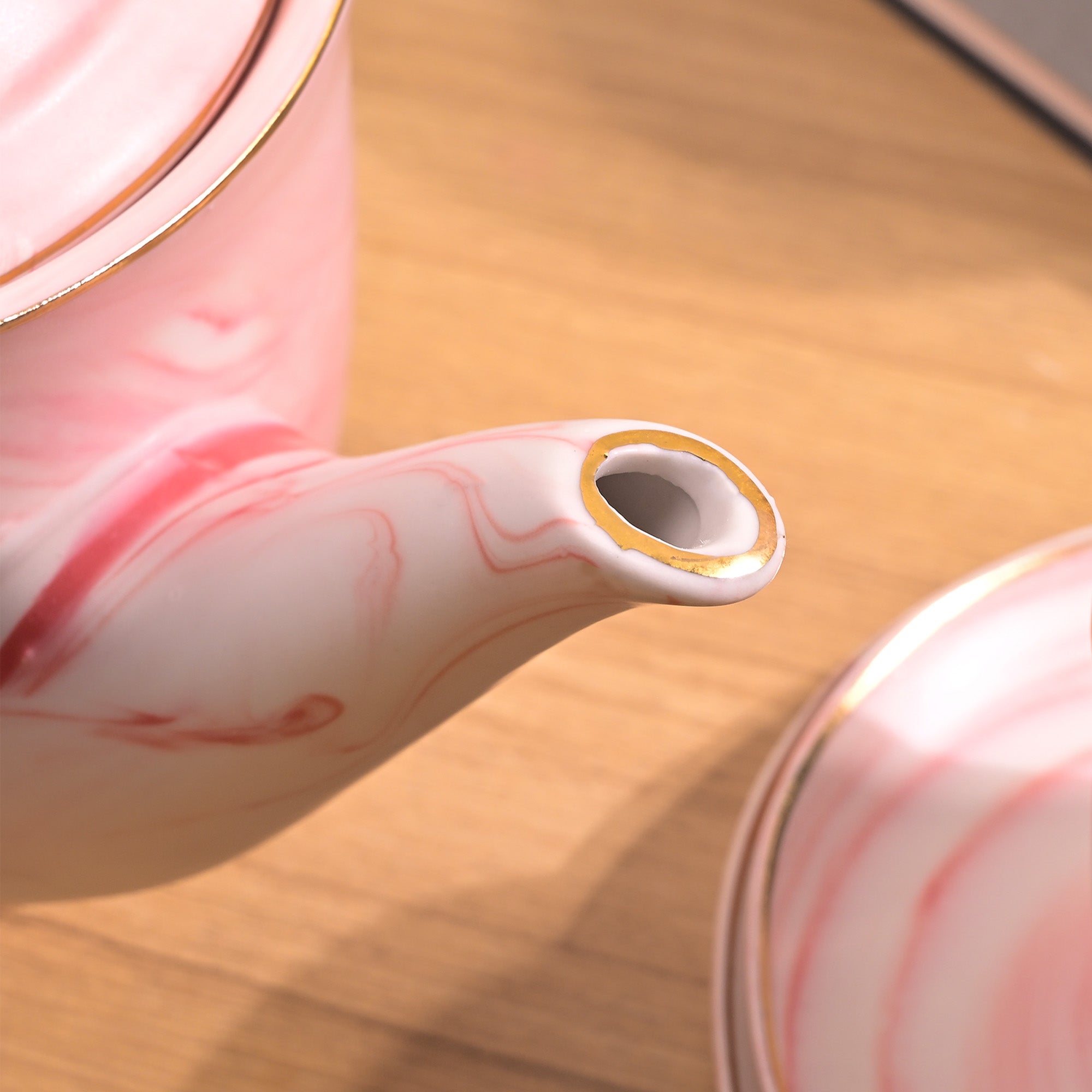 Faded Pink Tea Kettle Set Gift View – Kairaus