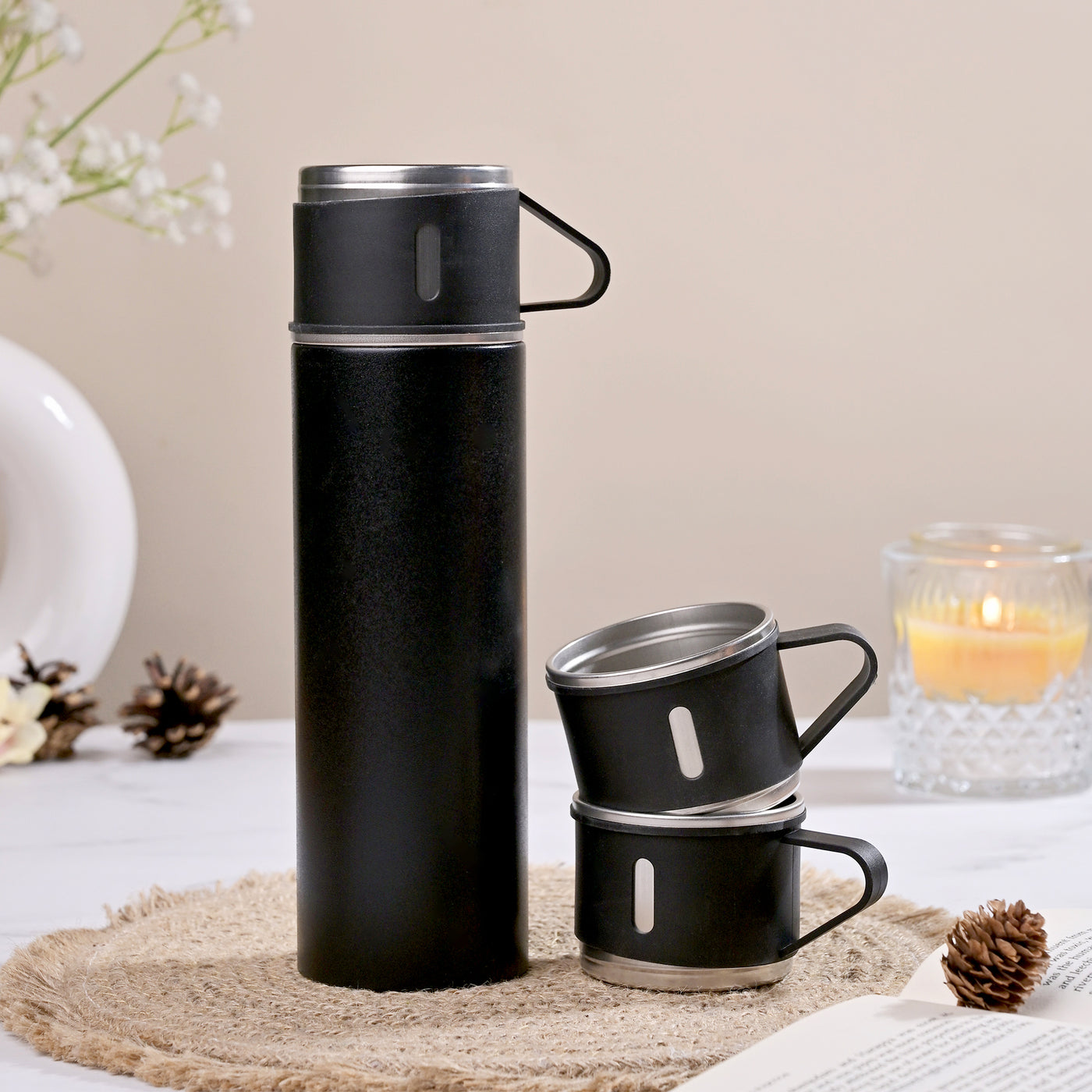 Elite Stainless Steel Insulated Vaccum Flask Set