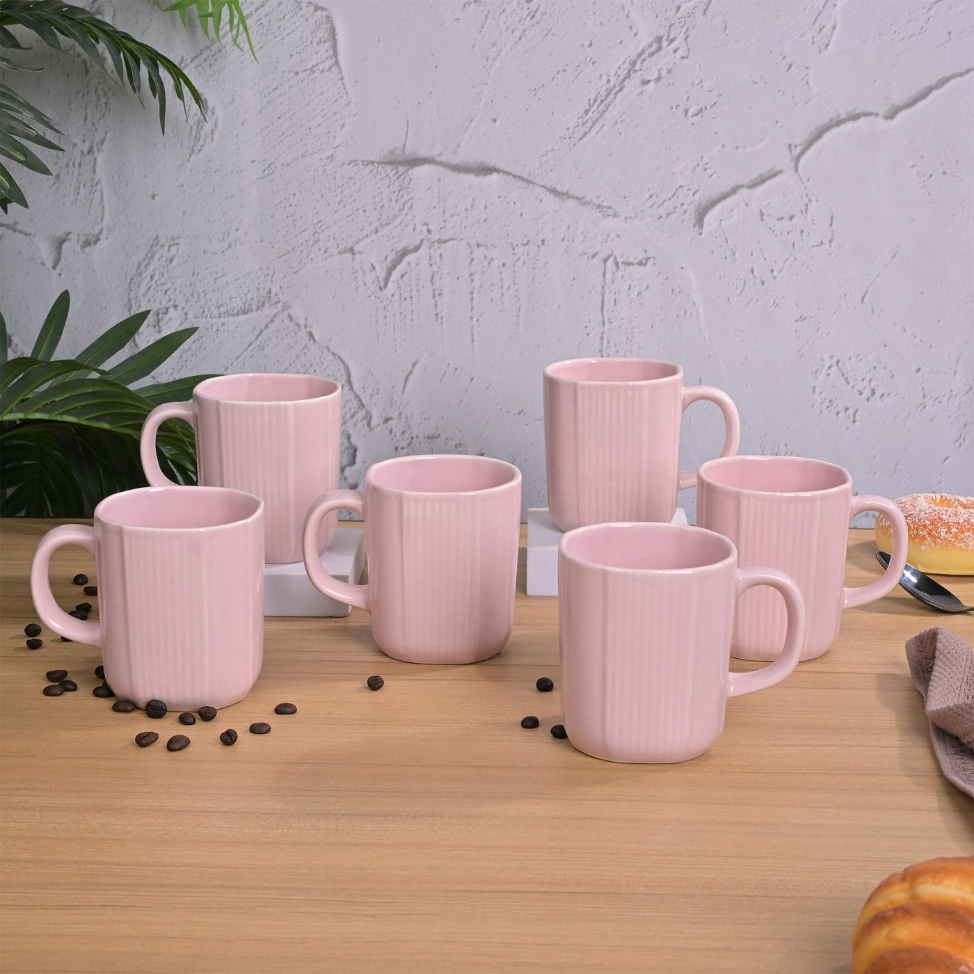 Light Pink Ceramic Coffee Mug